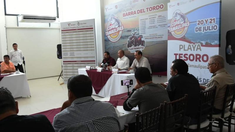 Anuncian la “Copa Tamaulipas 2024” de pesca en Playa Barra del Tordo