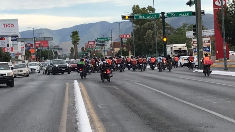 Manifestación de Repartidores en Ciudad Victoria Exige Ju sticia por Trágico Accidente