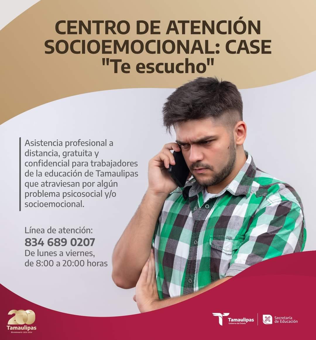 SEP dispone a trabajadores educativos el Centro de Atención Socioemocional: CASE «Te escucho»