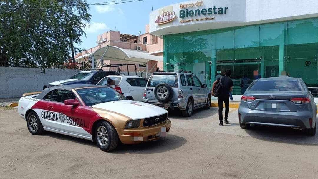 Guardia Estatal mantiene presencia y vigilancia en bancos y cajeros de Tamaulipas