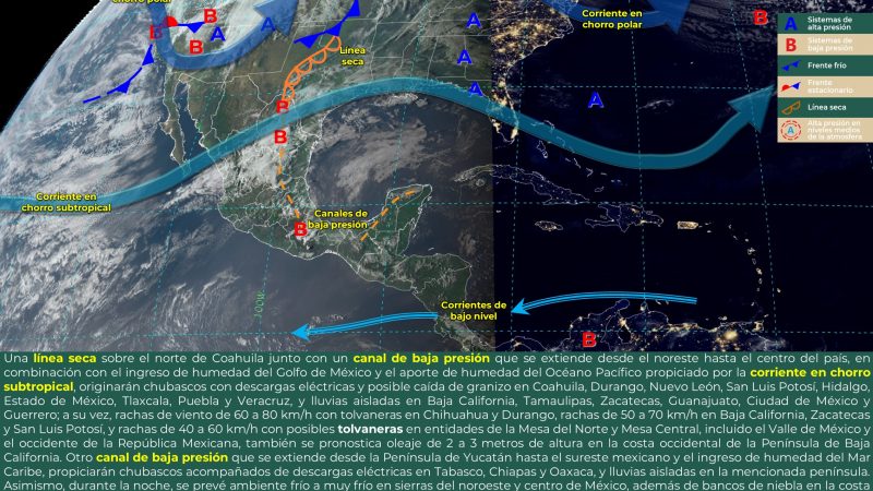 Pronóstico del tiempo para Tamaulipas 13 Marzo 2024