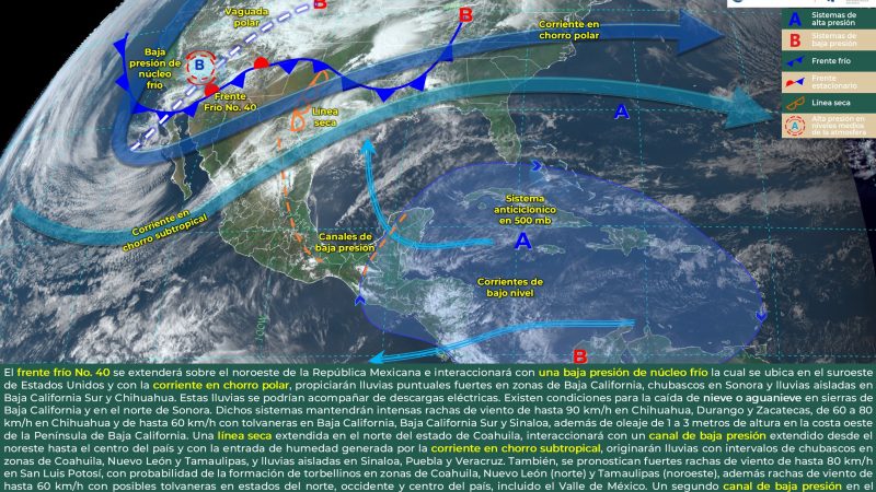 Pronóstico del tiempo para Tamaulipas 15 Marzo 2024