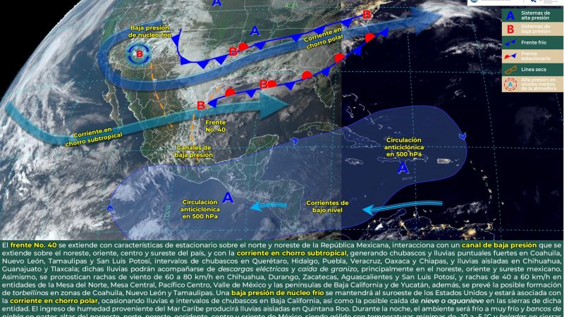 Pronóstico del tiempo para Tamaulipas 18 MARZO 2024