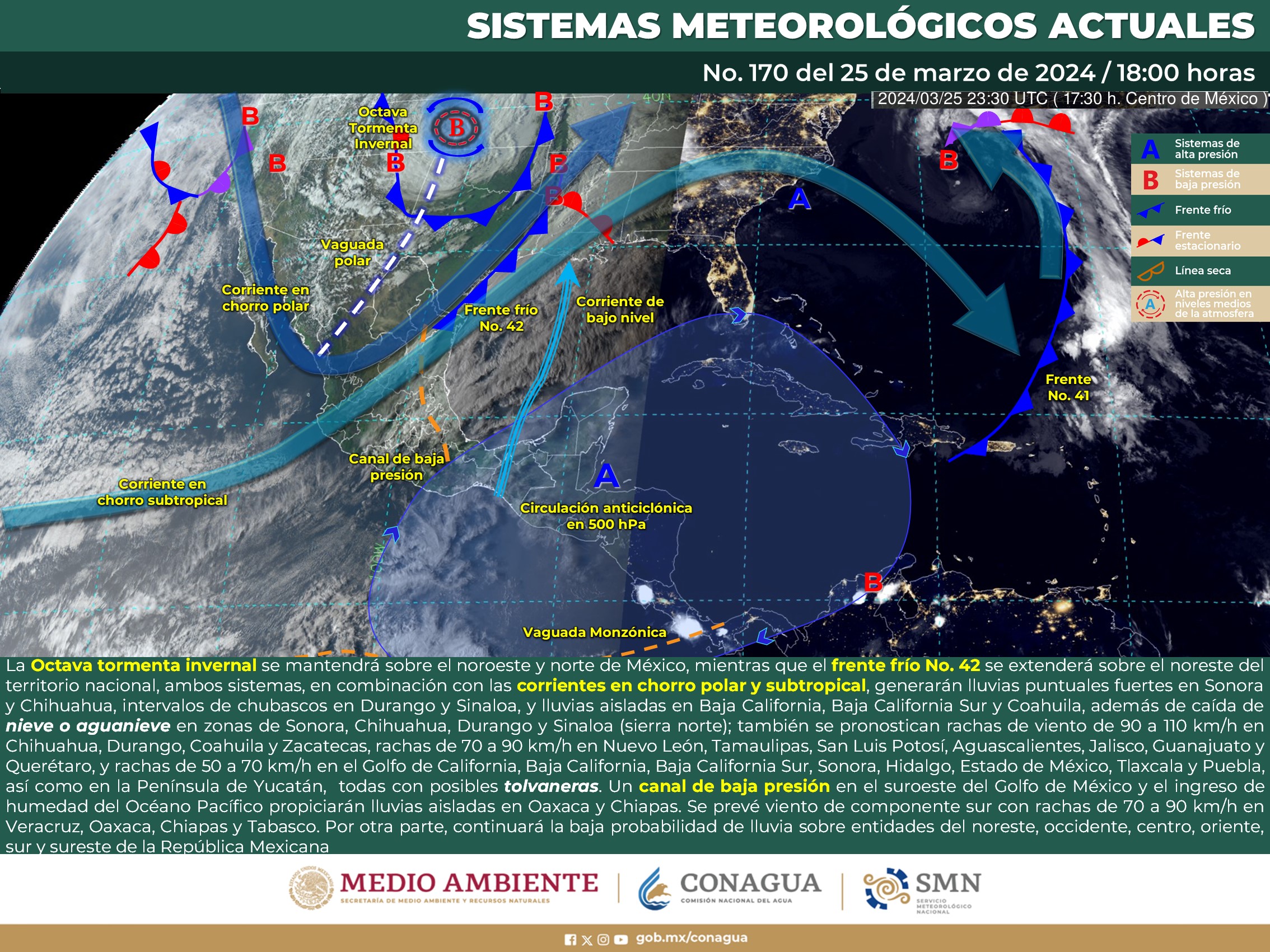Pronóstico del tiempo para Tamaulipas 26 Marzo 2024
