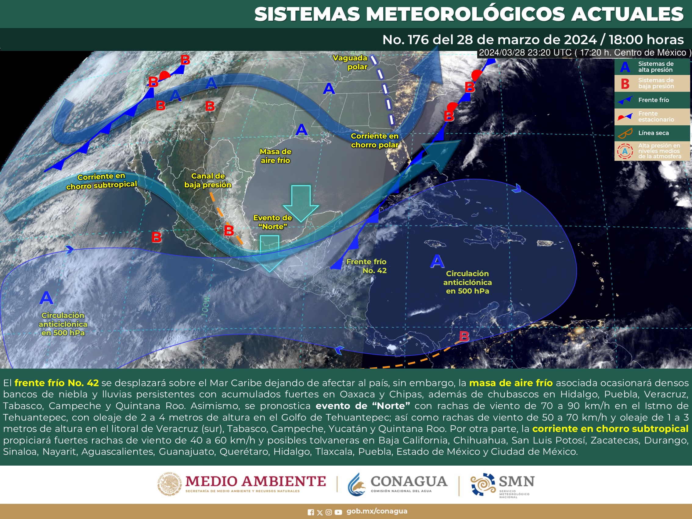 Pronóstico del tiempo para Tamaulipas 29 MARZO 2024