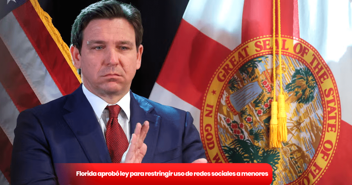 Florida Prohíbe Cuentas de Redes Sociales para Menores de 14 Años