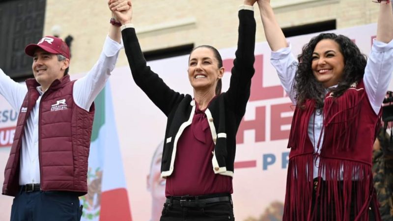 Multitudinario evento en Matamoros da respaldo a Claudia Sheinbaum