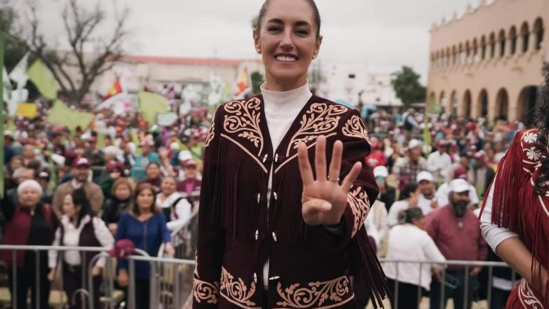 Claudia Sheinbaum aborda desabasto de agua en Tamaulipas en su campaña presidencial