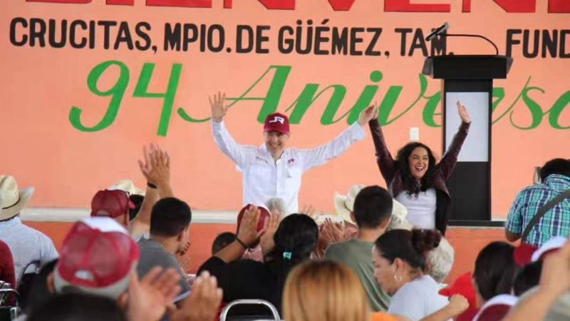 Olga Sosa promete mayor impulso al campo y bienestar en Güémez con Claudia Sheinbaum