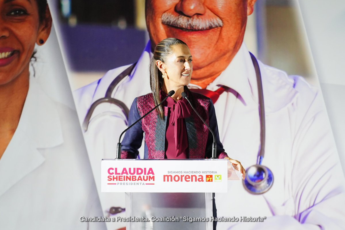 Claudia Sheinbaum promete mejorar el sistema de salud basado en el programa de AMLO