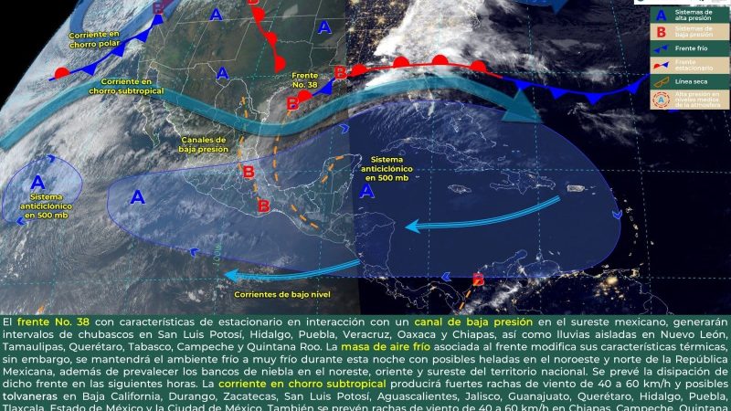 Pronóstico del tiempo para Tamaulipas 2 Marzo 2024