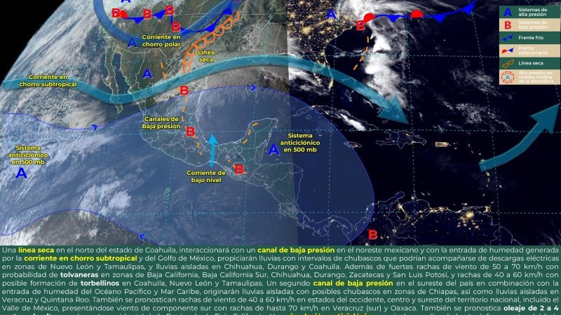 Pronóstico del tiempo para Tamaulipas 5 Marzo 2024