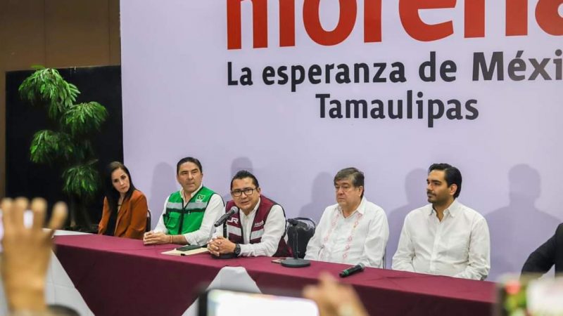 En medio de ambiente tenso avalan reelección de Carlos Peña por Morena en Reynosa