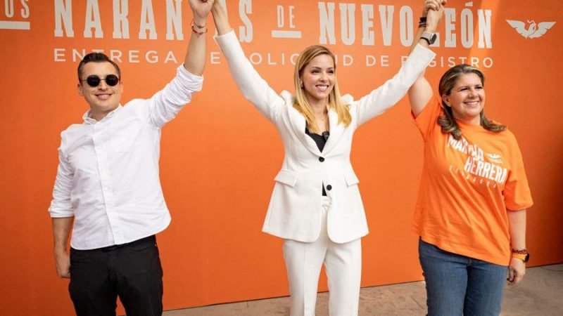 Mariana Rodríguez formaliza su postulación para la alcaldía de Monterrey