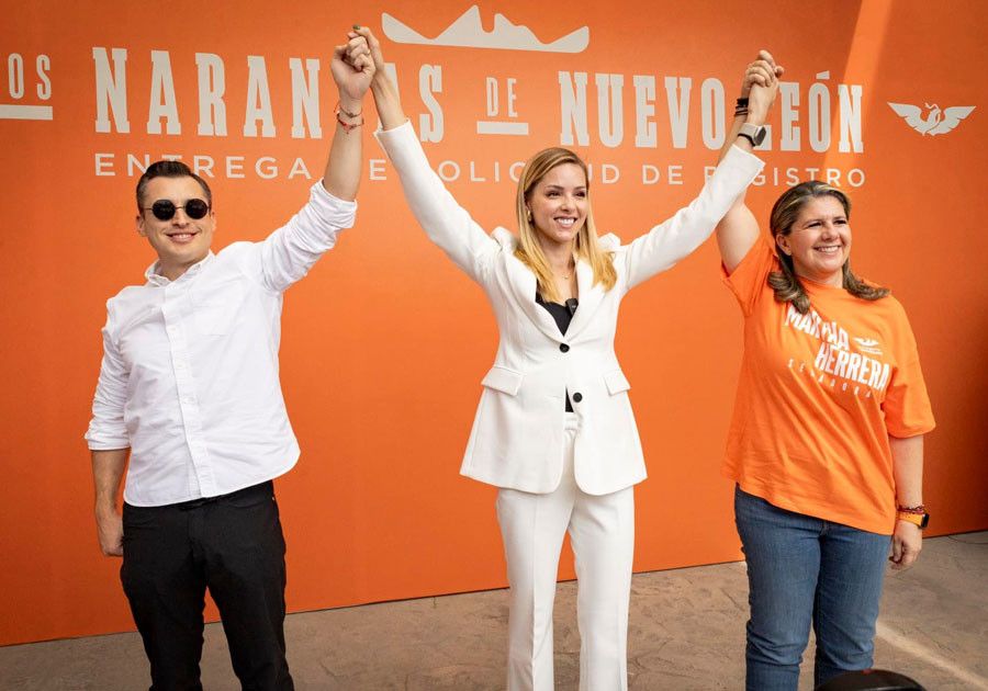 Mariana Rodríguez formaliza su postulación para la alcaldía de Monterrey