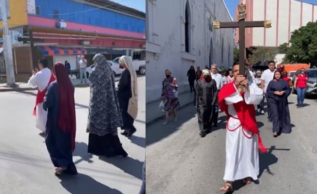 Viacrucis Conmemorado en Ciudad Victoria: Devotos Se Unen en Oración