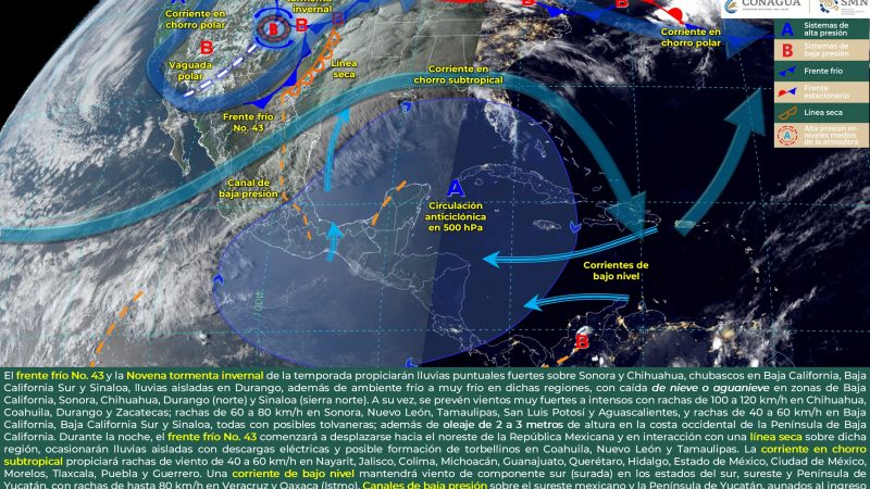 Pronóstico del tiempo para Tamaulipas 02 Abril 2024