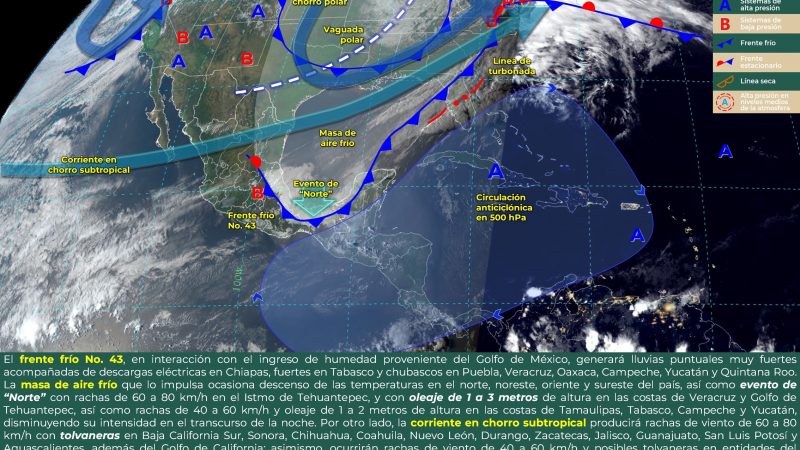 Pronóstico del tiempo para Tamaulipas 4 Marzo 2024