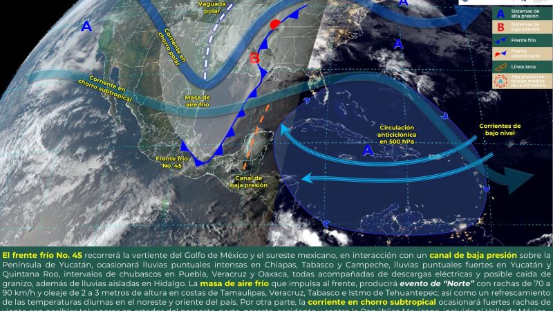 Pronóstico del tiempo para Tamaulipas 11 Abril 2024