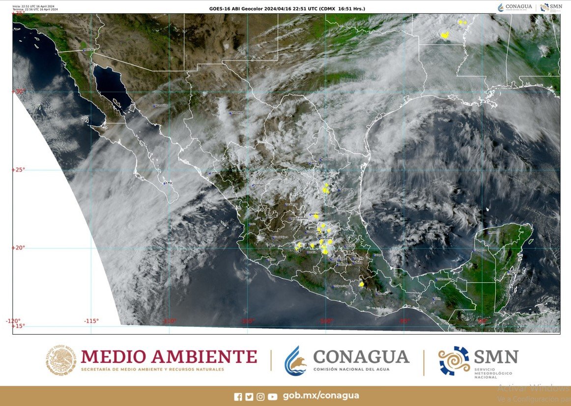 Pronóstico del tiempo para Tamaulipas 17 Abril 2024