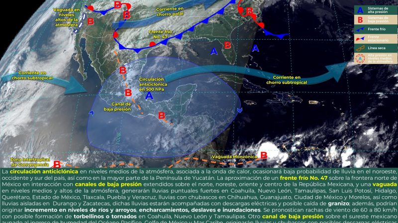 Pronóstico del tiempo para Tamaulipas 20 Abril 2024