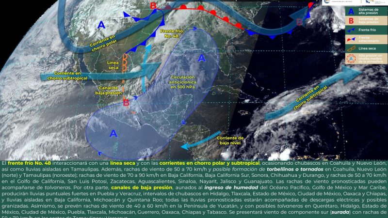 Pronóstico del tiempo para Tamaulipas 27 Abril 2024
