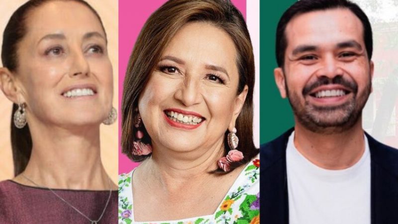 Candidatas y candidato presidencial gastan 183 millones de pesos en primer mes de campaña