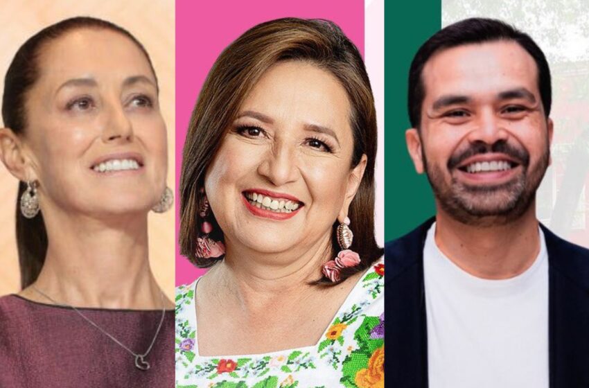 Candidatas y candidato presidencial gastan 183 millones de pesos en primer mes de campaña