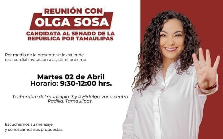 Gran reunión en Padilla para conocer propuestas de Olga Sosa, candidata al Senado