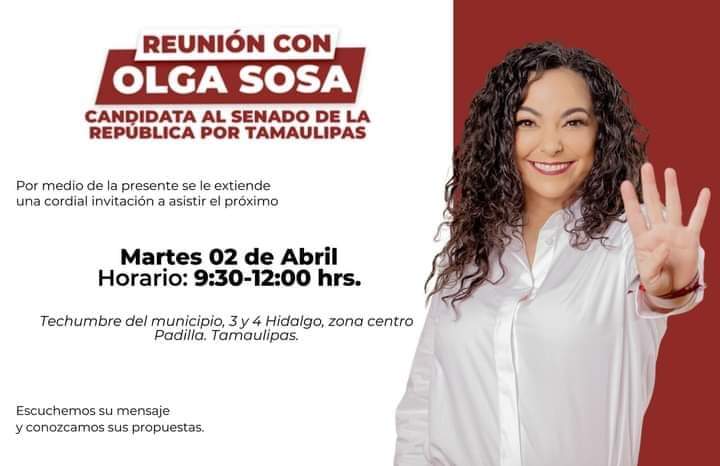 Gran reunión en Padilla para conocer propuestas de Olga Sosa, candidata al Senado