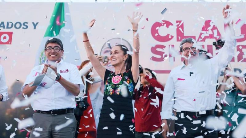 Claudia Sheinbaum recibe apoyo masivo en su primer mes de campaña rumbo a la presidencia
