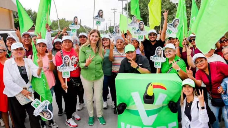 Maki Ortiz recibe apoyo ciudadano en la colonia Aquiles Serdán de Reynosa