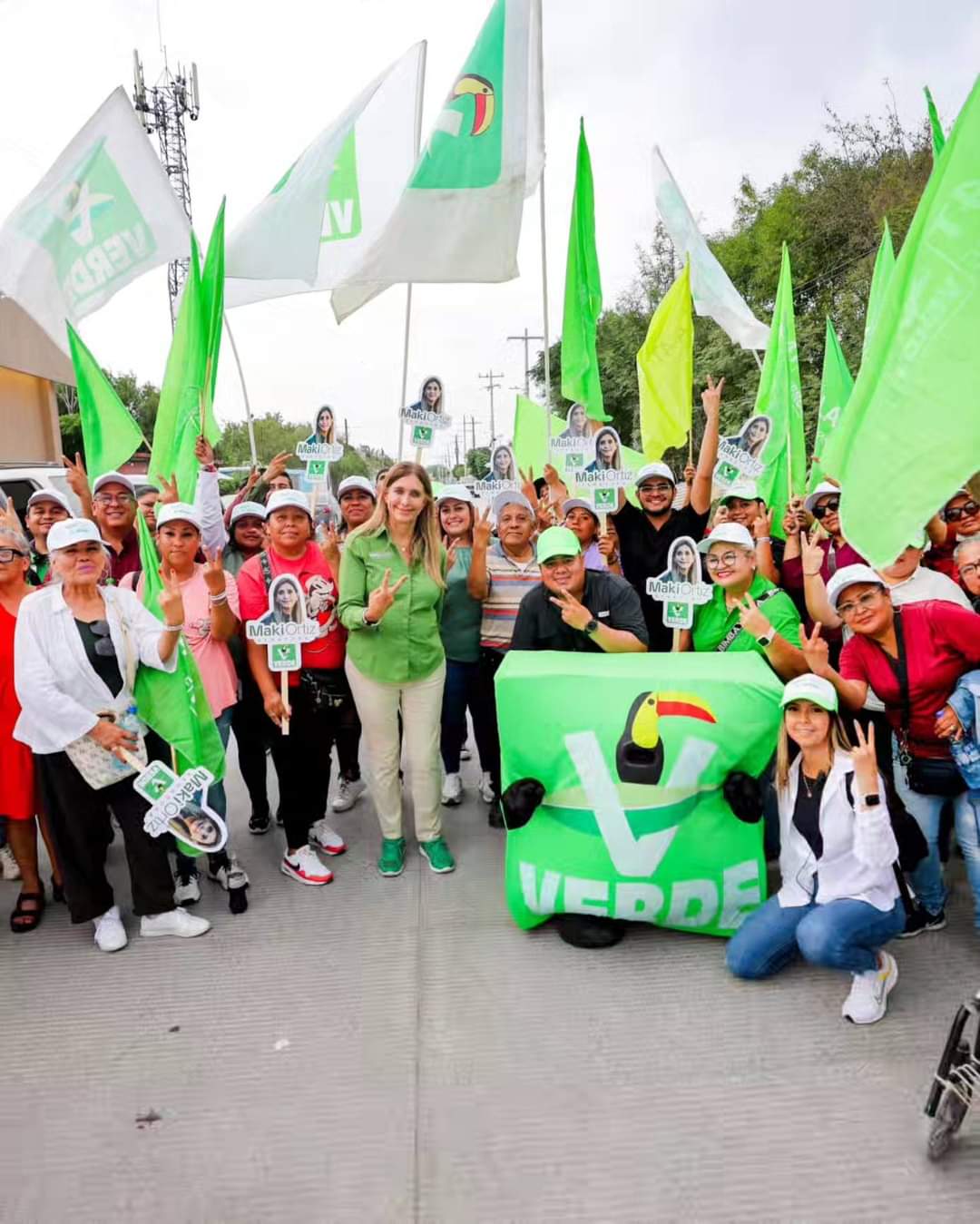 Maki Ortiz recibe apoyo ciudadano en la colonia Aquiles Serdán de Reynosa