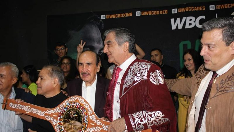 Presentan el ‘Cinturón Tamaulipas WBC’ en honor a los 200 años del estado