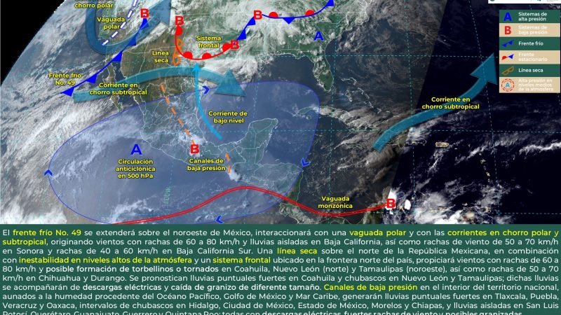 Pronóstico del tiempo para Tamaulipas 6 Mayo 2024