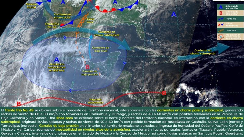 Pronóstico del tiempo para Tamaulipas 7 Mayo 2024