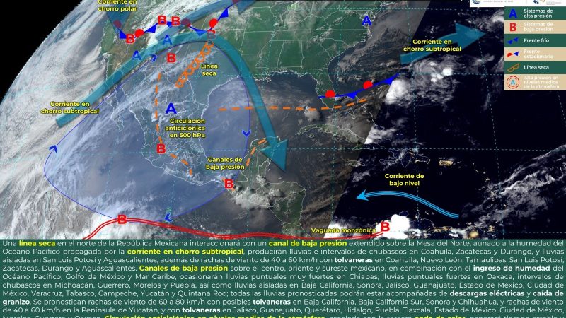 Pronóstico del tiempo para Tamaulipas 21 Mayo 2024