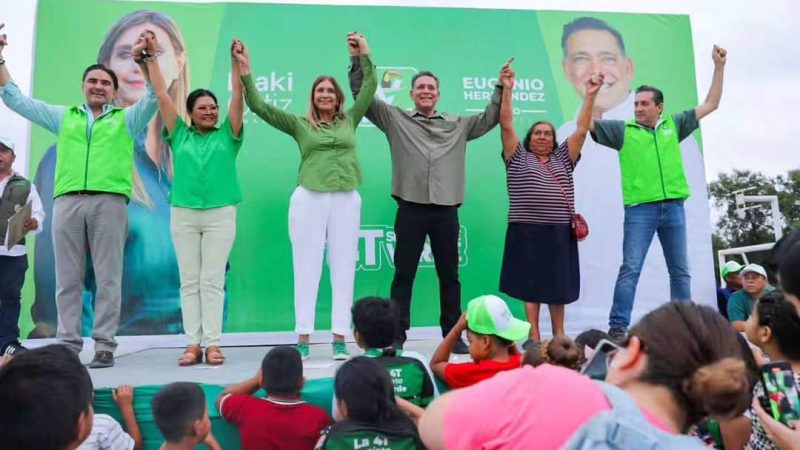 Apoyo abrumador de los matamorenses a Maki Esther Ortiz Domínguez y Eugenio Hernández Flores