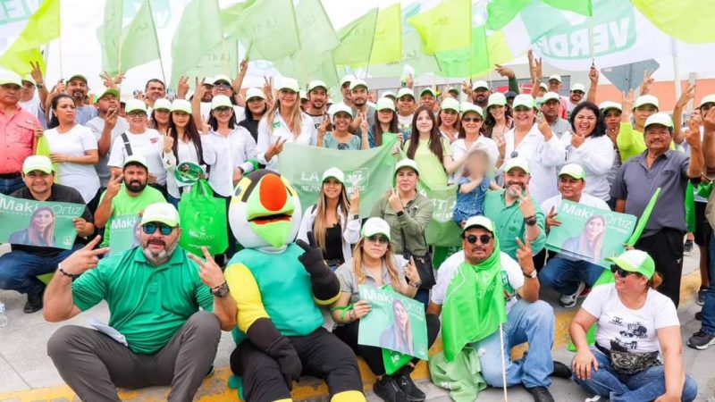 «La Ola Verde arrasa en el sur de Reynosa: Maki Ortiz lidera la transformación rumbo al Senado