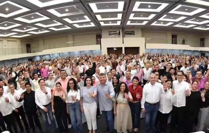 Olga Sosa lidera encuentro de candidatos de Morena en Tampico y Madero
