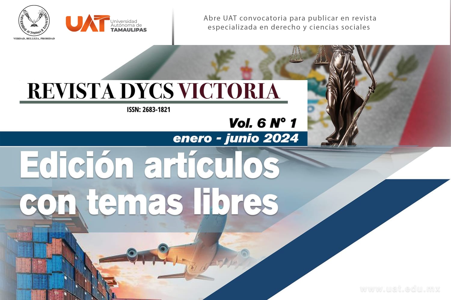 Abre UAT convocatoria para publicar en su revista especializada en derecho y ciencias sociales