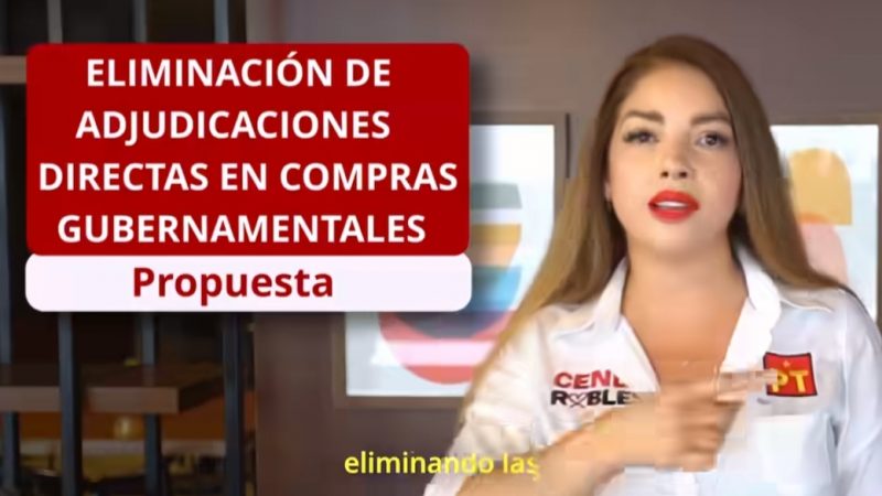 Cendy Robles Se Compromete a Terminar con las Adjudicaciones Directas en Compras Gubernamentales
