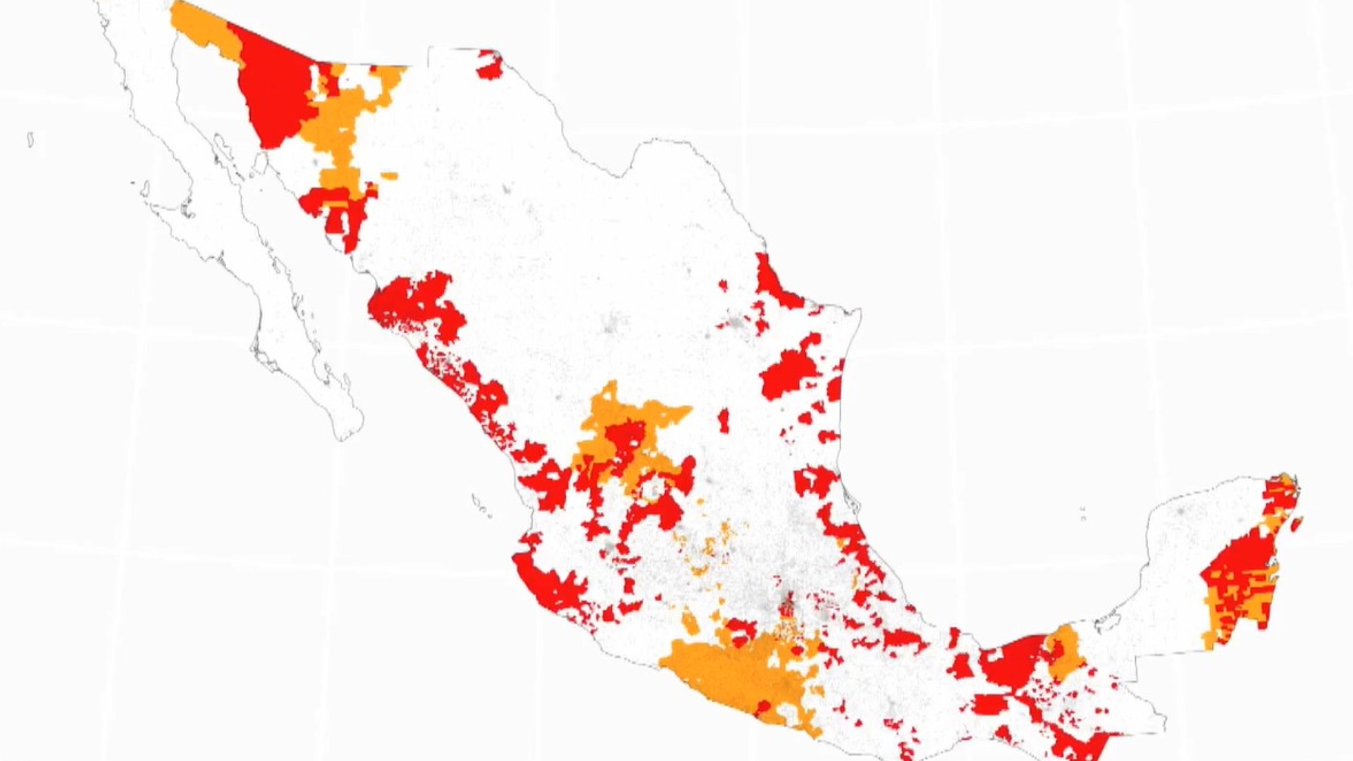 Mapa de riesgo electoral revela áreas críticas por violencia del crimen