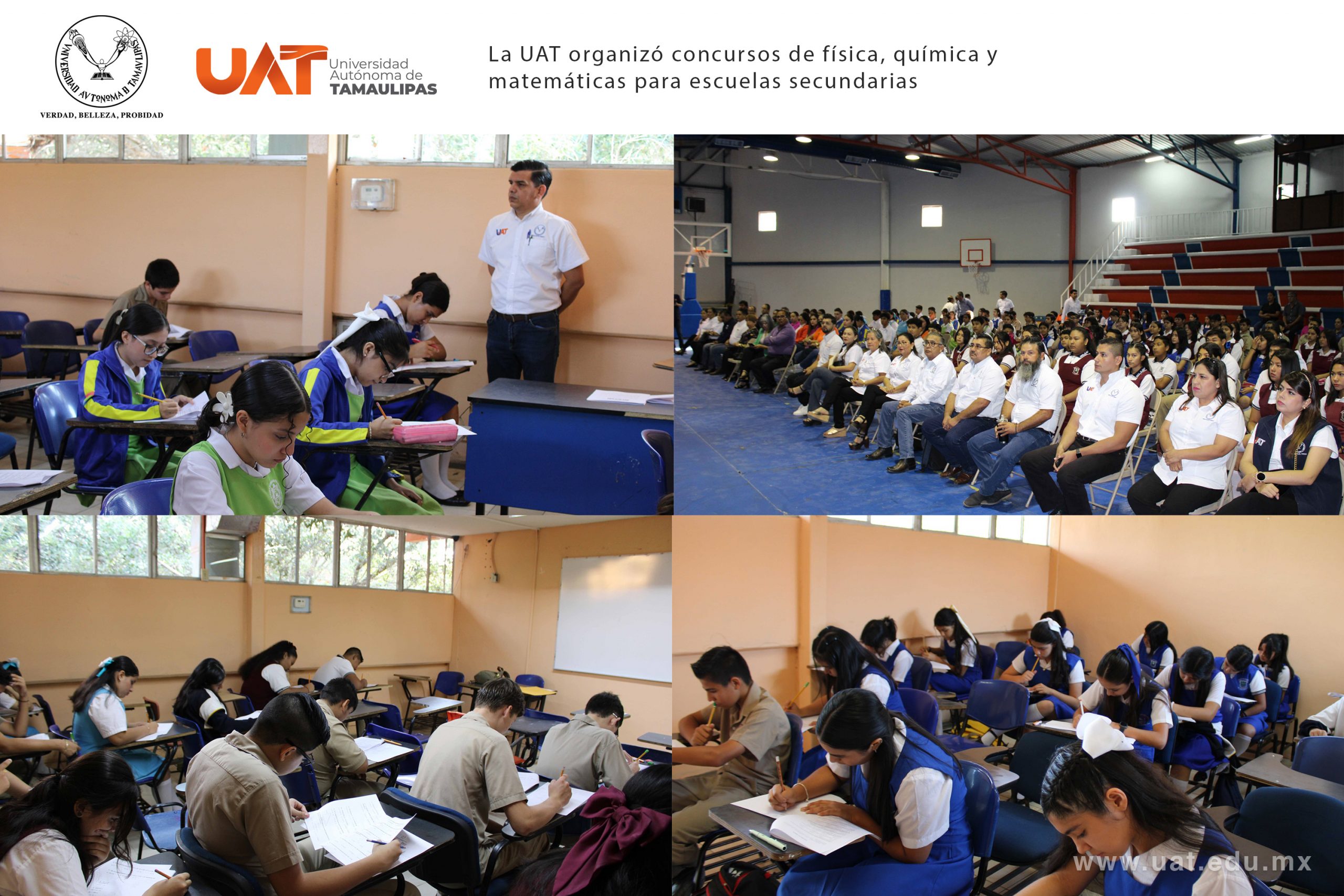 La UAT organizó concursos de física, química y matemáticas para estudiantes de secundaria