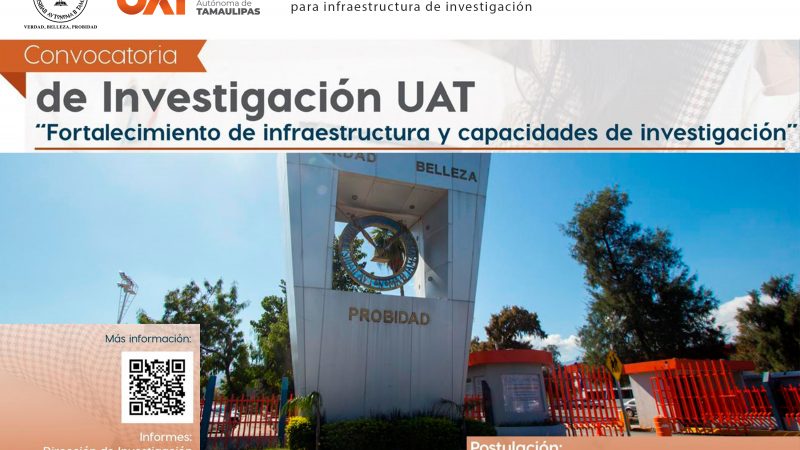 Convoca la UAT a sus docentes a concursar proyectos para infraestructura de investigación