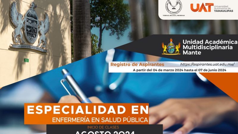 Abre la UAT especialidad de Enfermería en Salud Pública
