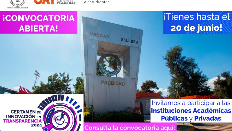 Invita la UAT a participar en el Certamen de Innovación en Transparencia