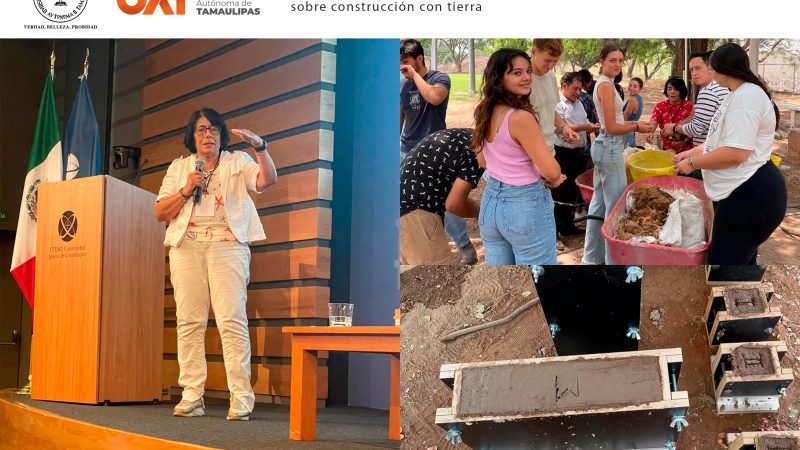 Científica de la UAT imparte taller internacional sobre construcción con tierra