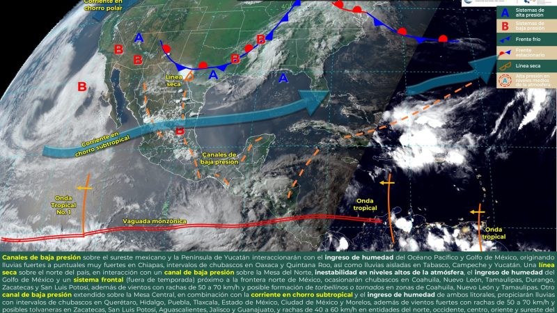 Pronóstico del tiempo para Tamaulipas 6 Junio 2024