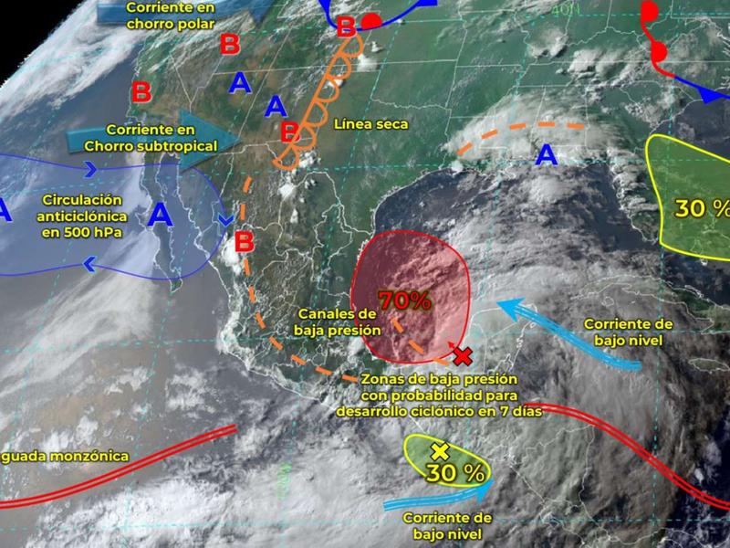 Pronóstico del tiempo para Tamaulipas 17 Junio 2024